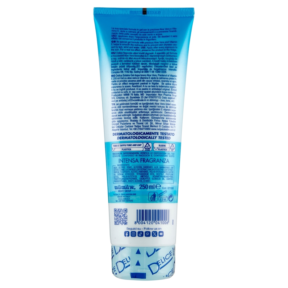 Delice Solaire Doposole Ice Rinfrescante in Gel 250 ml